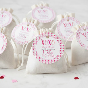 Knuffels & Kusjes (XOXO) Valentijnsdag Bruidsfeest Bedankjes Labels