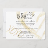 Knuffels, Kussen en Hartjes na Trouwfeest Kaart (Voorkant)