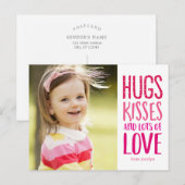 Knuffels Kussen Liefde Valentijnsdag Briefkaart (Voorkant / Achterkant)