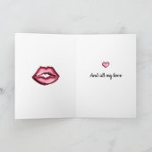 Knuffels Kussen Lippen Kaart (Binnen)