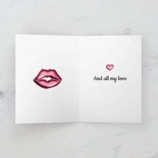 Knuffels Kussen Lippen Kaart (Binnen)
