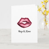 Knuffels Kussen Lippen Kaart (Gele Bloem)