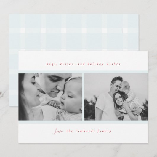 Knuffels, kussen, vakantiewensen aankondiging (Voorkant / Achterkant)