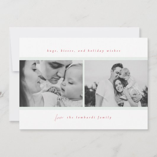 Knuffels, kussen, vakantiewensen groen aankondiging (Voorkant)