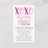 Knuffels & Kussen (XOXO) Valentijn Bridal Shower Informatiekaartje (Voorkant)