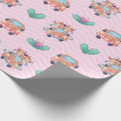 Knuffels Liefde Truck Patroon Cadeaupapier (Hoek)