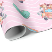 Knuffels Liefde Truck Patroon Cadeaupapier (Rol Hoek)