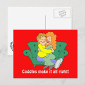 Knuffels maken het goed briefkaart (Voorkant / Achterkant)