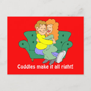 Knuffels maken het goed briefkaart
