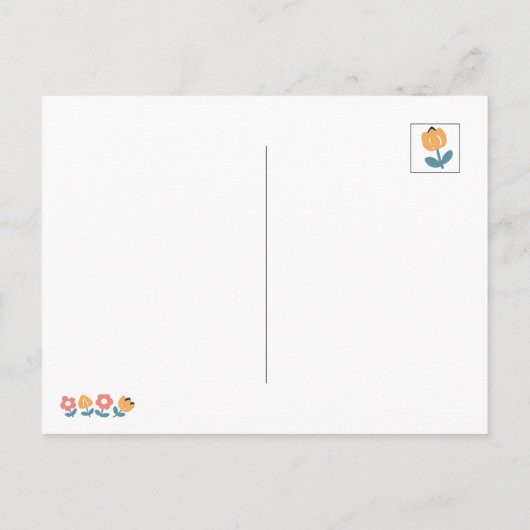 Knuffels, natte neuzen en voorjaarsvibes - speels briefkaart (Achterkant)