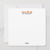 Knuffels, natte neuzen en voorjaarsvibes - speels  feestdagenkaart (Achterkant)