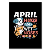 Knuffels, natte neuzen en voorjaarsvibes - speels  kaart (Voorkant)