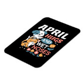 Knuffels, natte neuzen en voorjaarsvibes - speels  magneet (Linkerzijde)