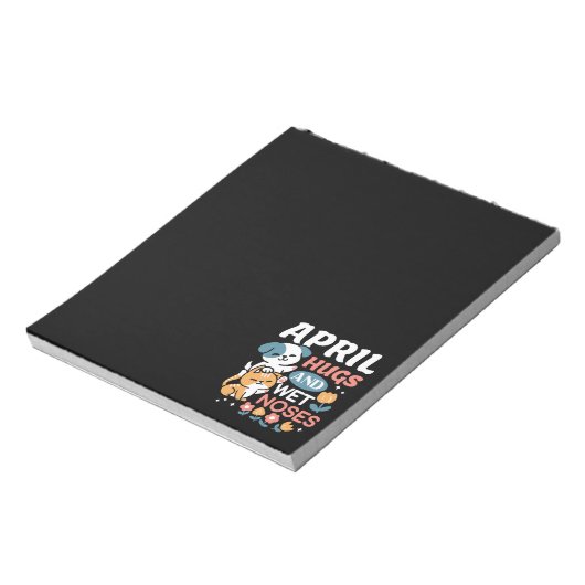 Knuffels, natte neuzen en voorjaarsvibes - speels  notitieblok (Linkerzijde)