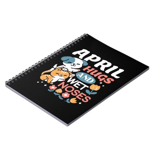 Knuffels, natte neuzen en voorjaarsvibes - speels notitieboek (Linkerzijde)