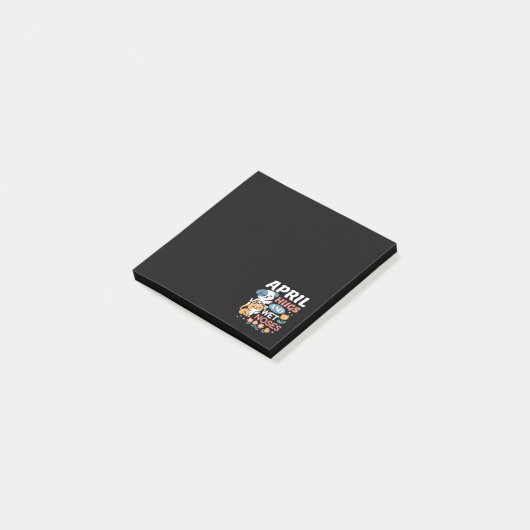 Knuffels, natte neuzen en voorjaarsvibes - speels  post-it® notes (Schuin)