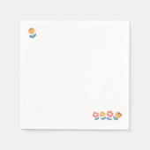 Knuffels, natte neuzen en voorjaarsvibes - speels  servet (Voorkant)