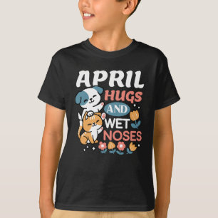 Knuffels, natte neuzen en voorjaarsvibes - speels t-shirt