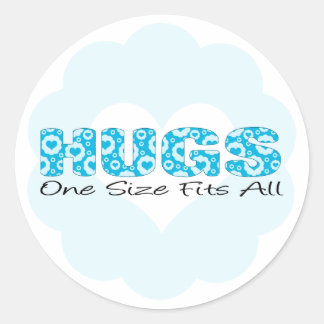 Knuffels One Size Past Alles Ronde Sticker