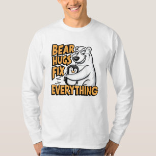 Knuffels van ijsberen lossen alles op t-shirt