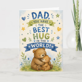 Knuffels van lieve papa zijn de beste kaart