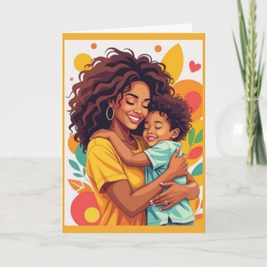 Knuffels van mama feestdagen kaart (Voorkant)