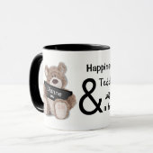 Knuffels van teddyberen koffiemok mok (Voorkant links)
