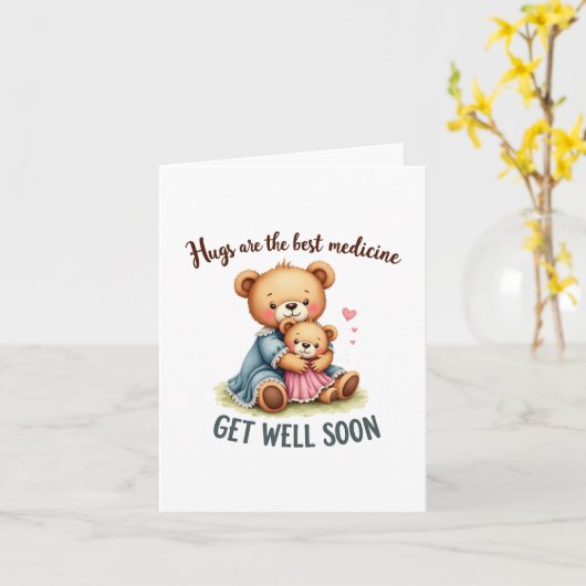 Knuffels zijn beter dan medicijnkaarten kaart (Gele Bloem)