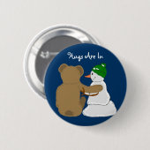 Knuffels zijn in ronde button 5,7 cm (Voorkant /achterkant)