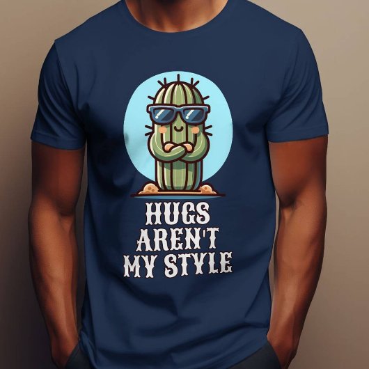 Knuffels zijn niet mijn stijl grappige cactus niet t-shirt