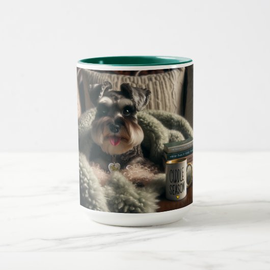 Knuffelseizoen Miniatuur Schnauzer Mok (Midden)