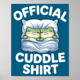 Knuffelshirt Grappige Cute Kikkers Knus Poster