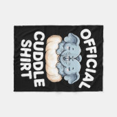 Knuffelshirt Knuffel Baby Olifant Fleece Deken (Voorkant (Horizontaal))