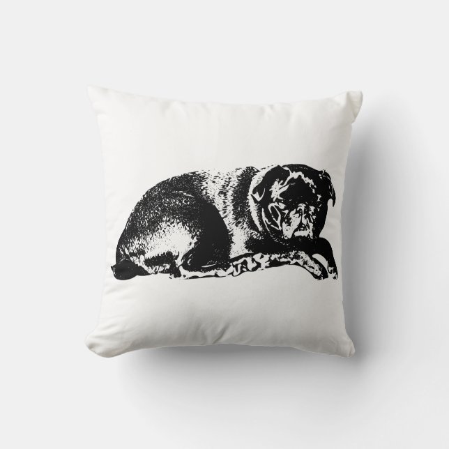 Knuffelstatement, kalme kunst kussen (Voorkant)