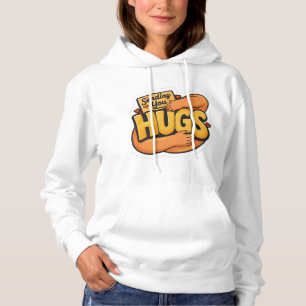 Knuffelsticker - Malle tekening van een knuffel Hoodie