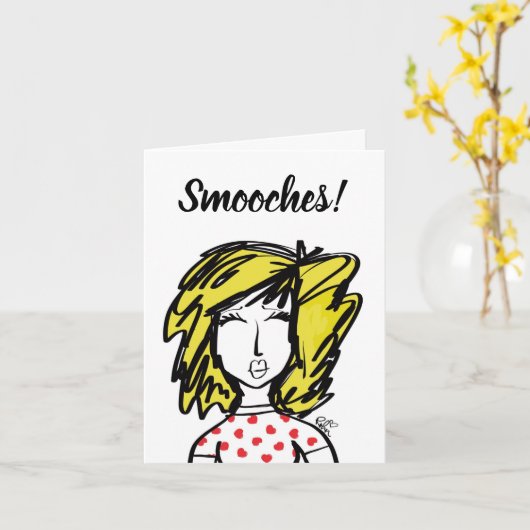 Knuffelt! Kaart (Gele Bloem)