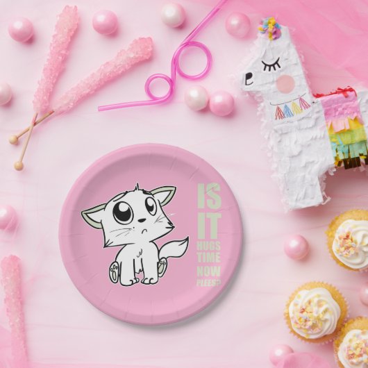 Knuffeltijd Papieren Bordje (Feest)