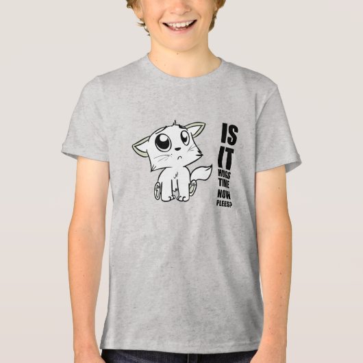 Knuffeltijd Tri-Blend Shirt (Voorkant)