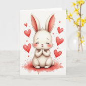 Knuffelvriend Hartelijk Dank Kaart (Gele Bloem)