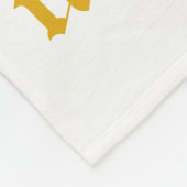 Knuffelwarme fleece Persoonlijke Naam Deken (Hoek)