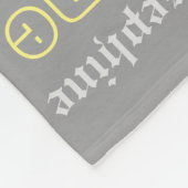 Knuffelwarme fleece Persoonlijke Naam Deken (Hoek)