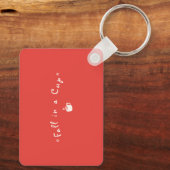 Knuffelweer Waterverf Herfstbladeren Sleutelhanger (Achterkant)