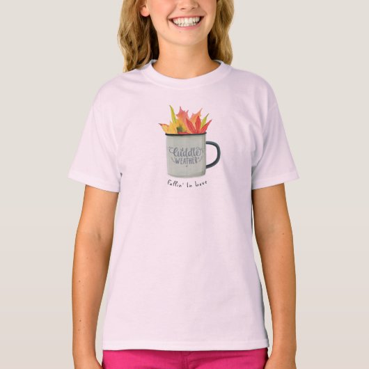 Knuffelweer Waterverf Herfstbladeren T-shirt (Voorkant)