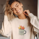 Knuffelweer Waterverf Herfstbladeren Trui<br><div class="desc">Maak je klaar om in stijl te knuffelen met ons personaliseerbare "Knuffelweer"-ontwerp, ideaal voor het herfst-seizoen! Dit sweatshirt is een ideaal cadeau voor koppels, vrienden en familie, en omarmt de warmte en gezelligheid van de herfst. Het prachtige ontwerp toont een prachtige waterverf en rustieke stijl afbeelding van een mugful van...</div>