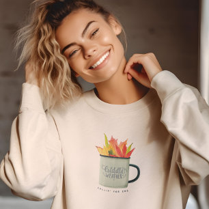 Knuffelweer Waterverf Herfstbladeren Trui