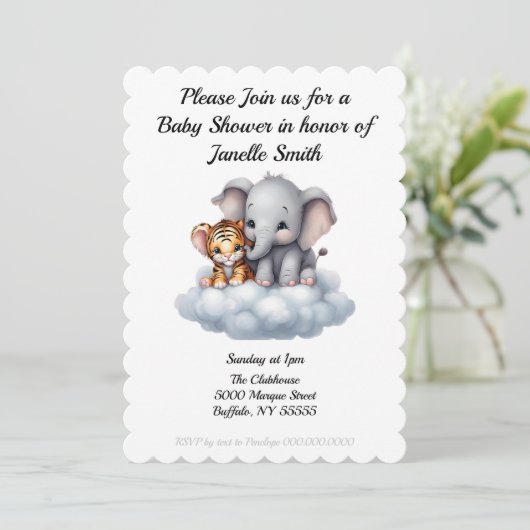 Knuffelwolken Kaart (Staand voorkant)