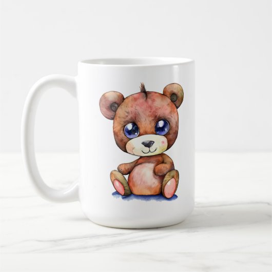 Knuffige Beer Cool Teddy positief Koffiemok (Links)