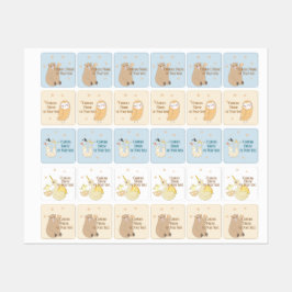 Knuffige Beer, Draken, Uil, Persoonlijke Sterren Labels