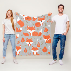Knuffige bosvrienden Vos8 Fleece Deken