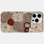 Knuffige Bruine Teddbeer iPhone Hoesje 🐻📱 – Zach (Achterkant (horizontaal))